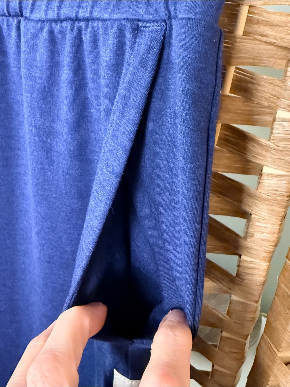 #303 Vuori Halo Essential Wideleg Pants Blue Coast Heather Size Small - Picture 8 of 11
